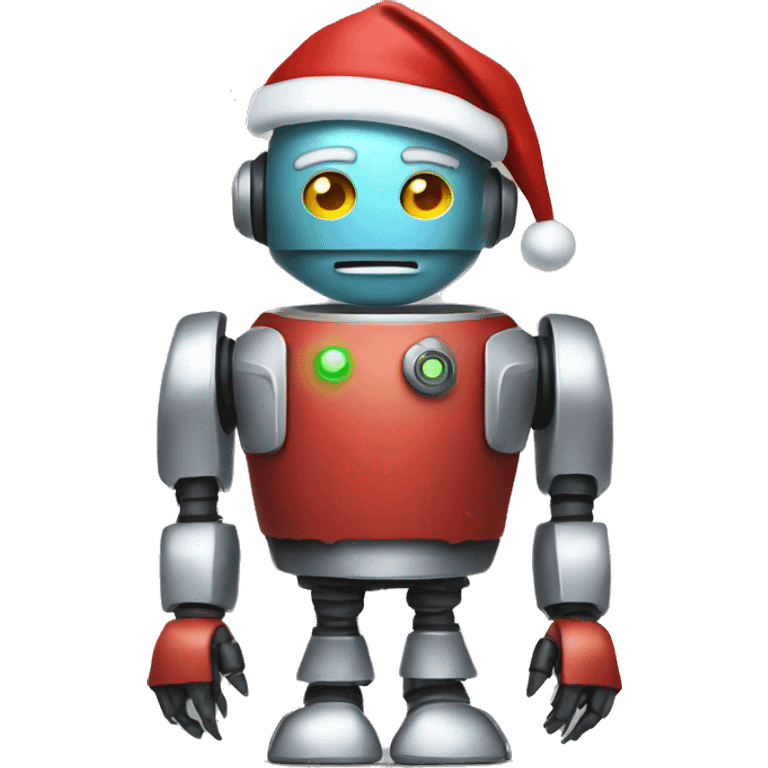 Santa as a robot emoji