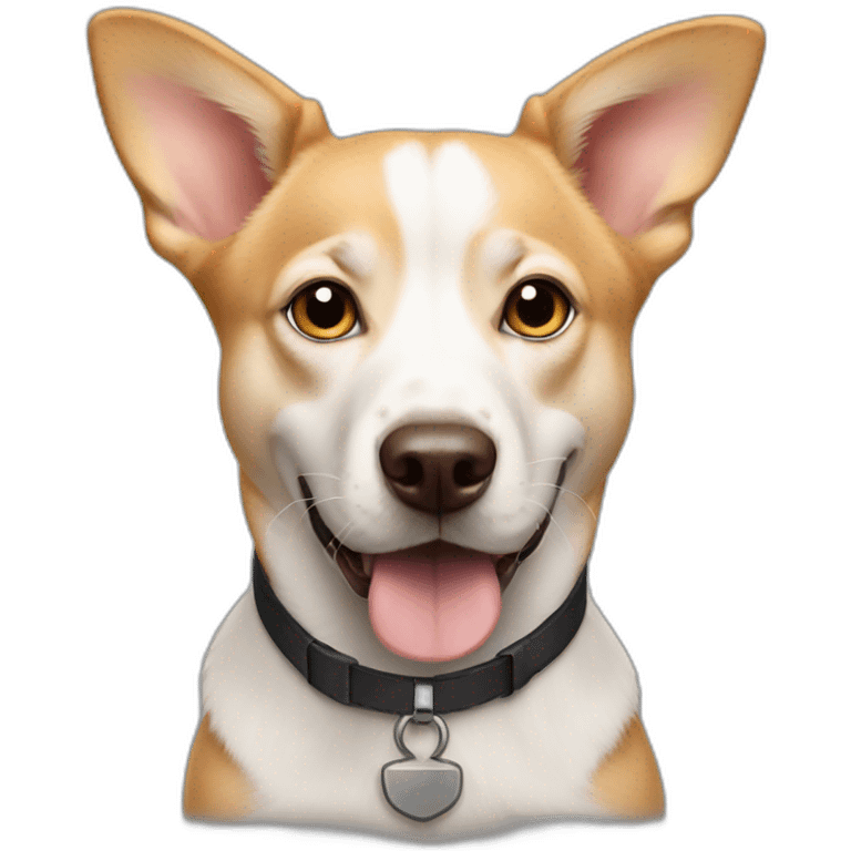 Elon musk as a dog emoji