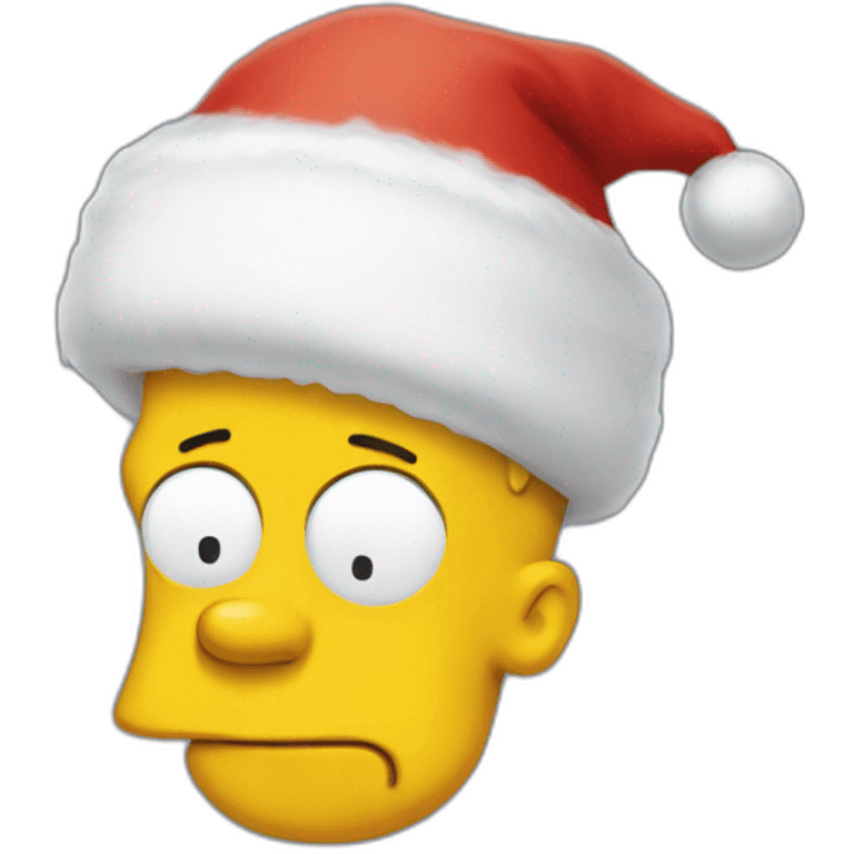 BART Simpson wearing a Santa suit  emoji