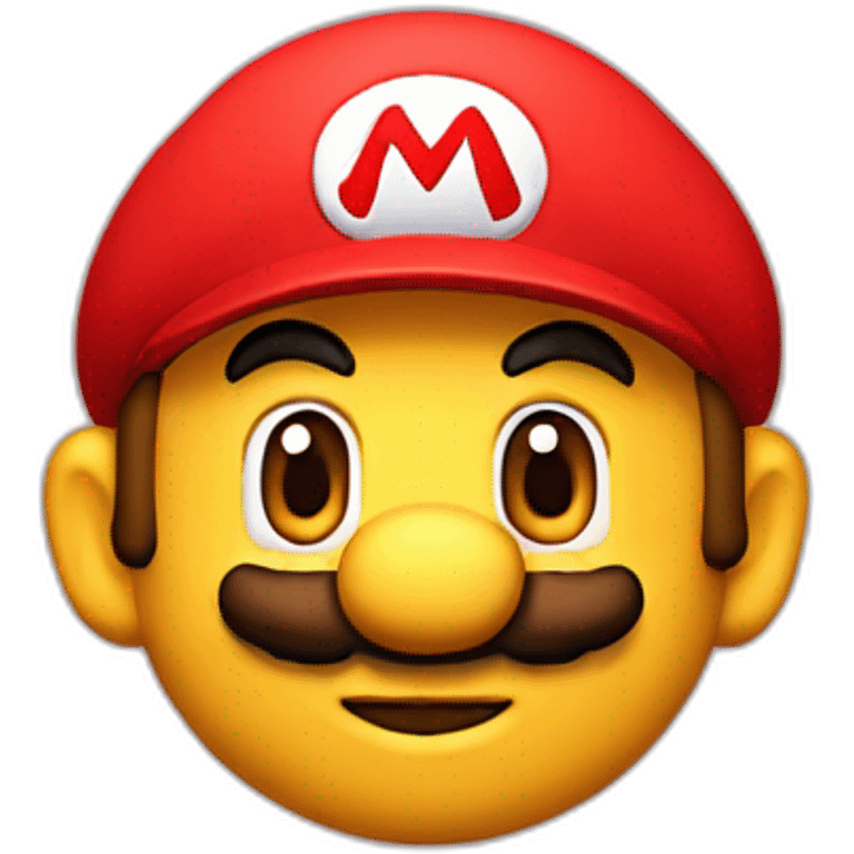 Mario avec casquette rouge qui fait un pouce vers le ciel emoji