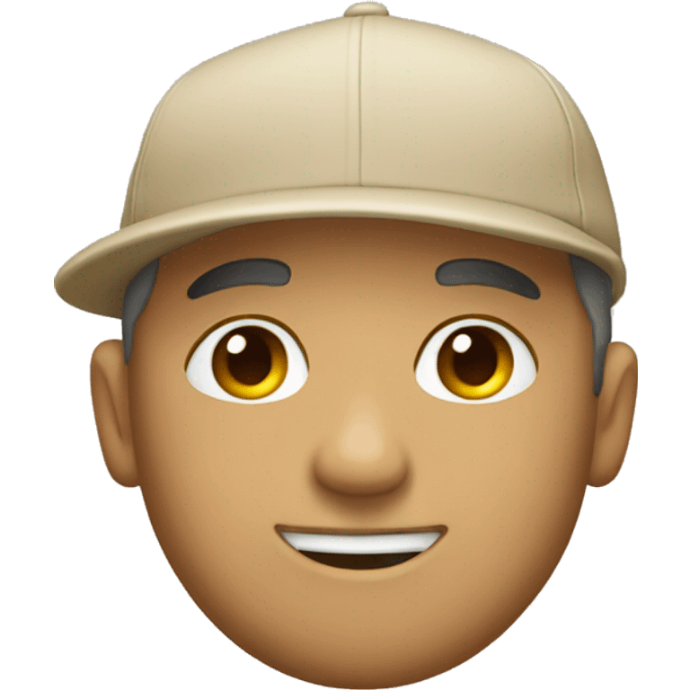 beige cap emoji