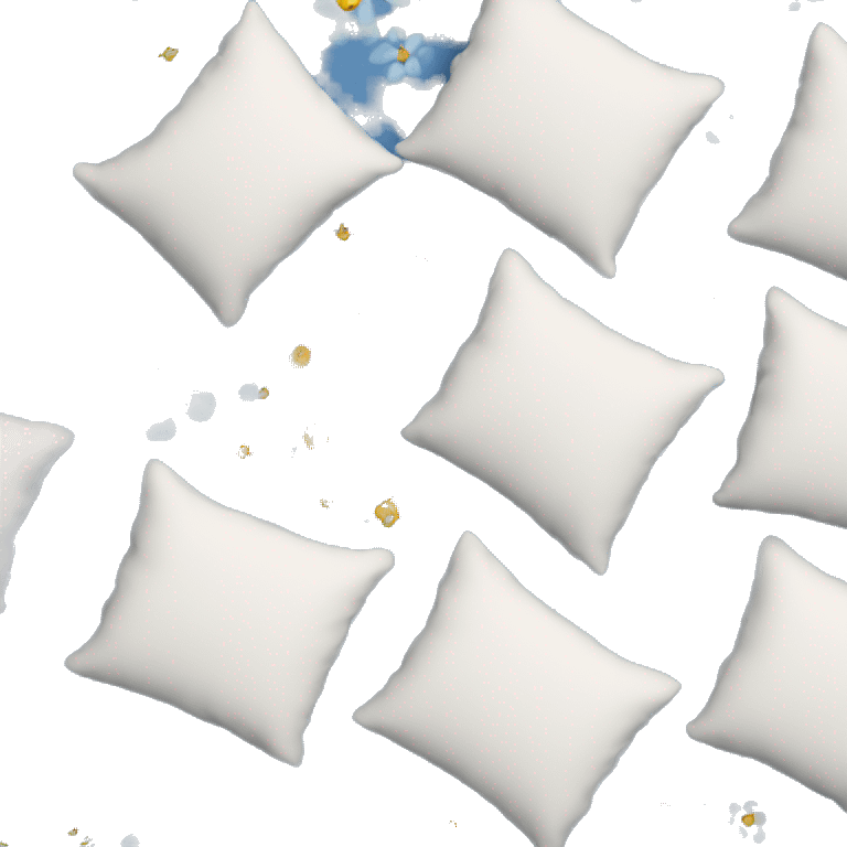 Cosy bed with blue smal flower bed sheets emoji