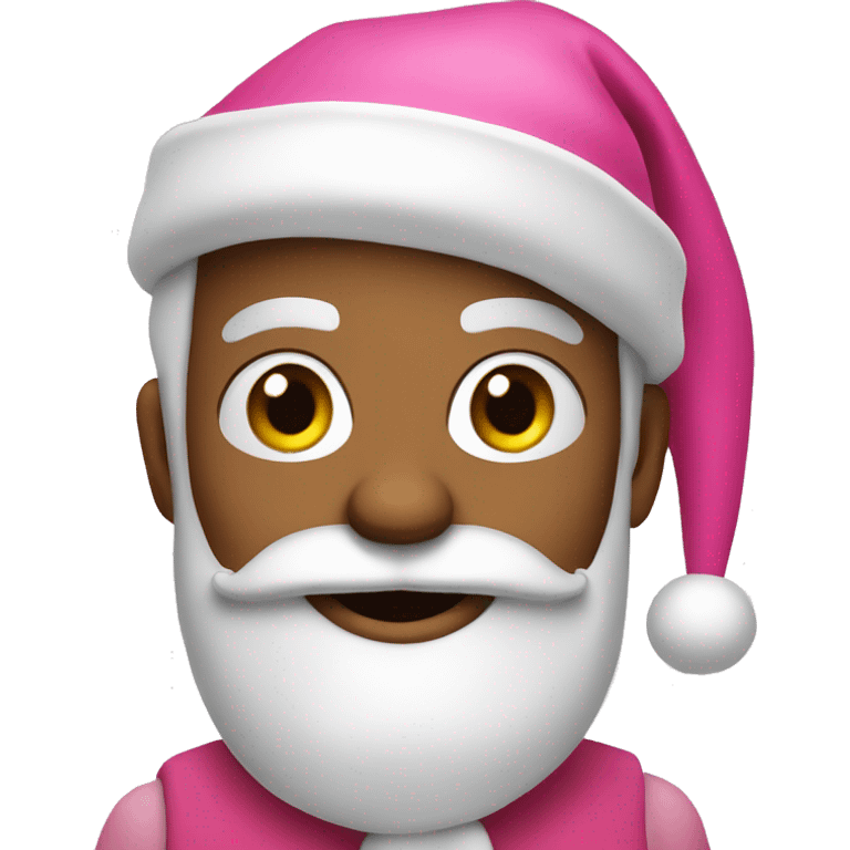 Pink Santa Claus emoji