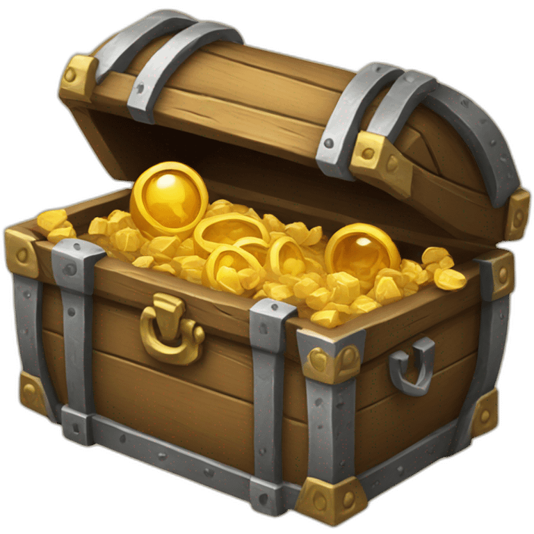 A magical treasure chest emoji