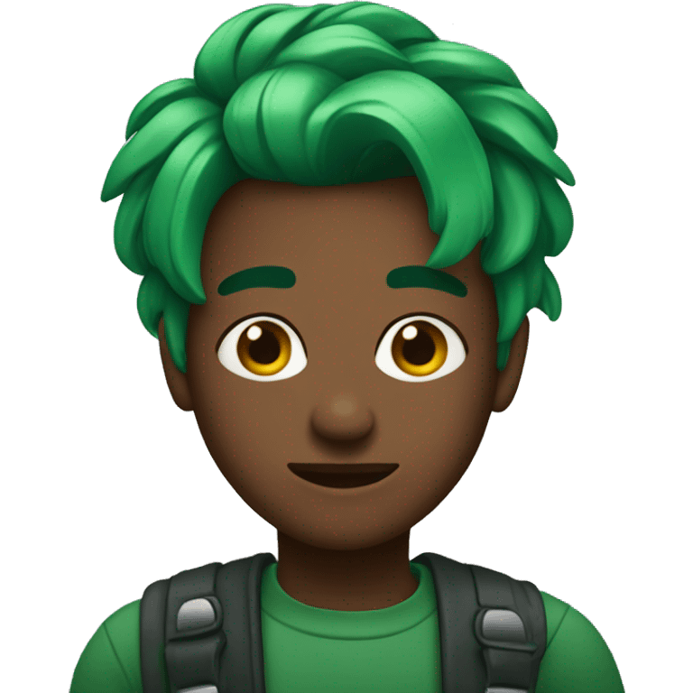 🤦🏾‍♂️ with green hair emoji