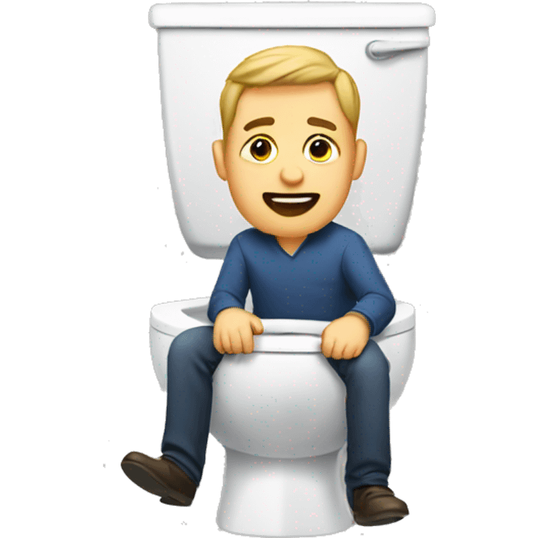 man in toilet emoji