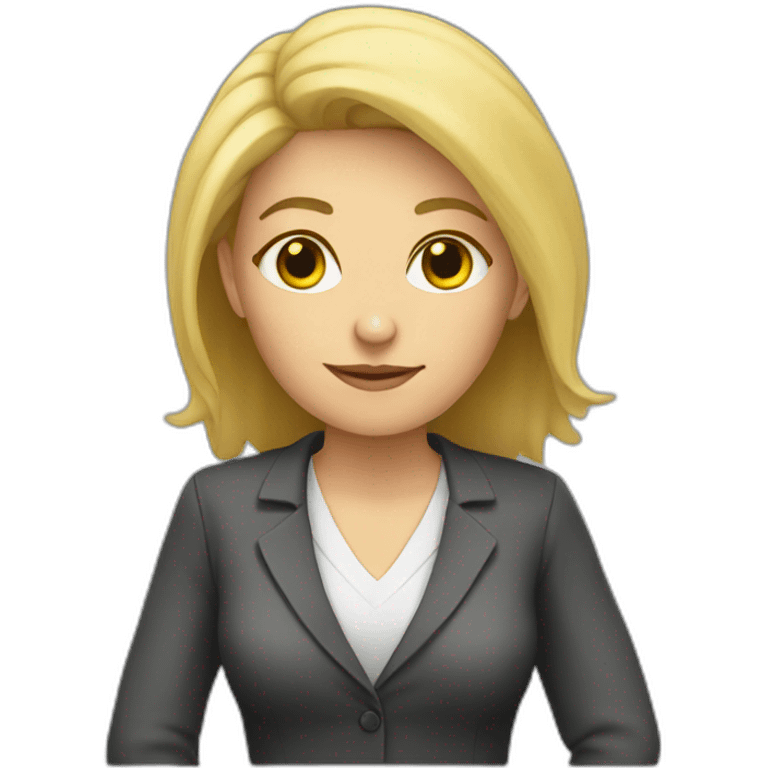 blonde teacher emoji