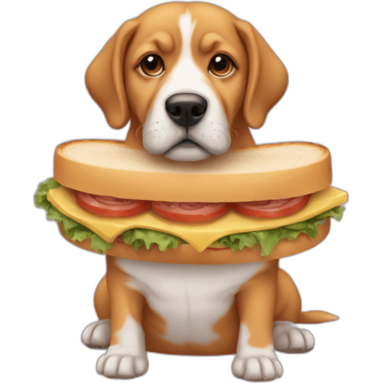 dog in a sandwich  emoji