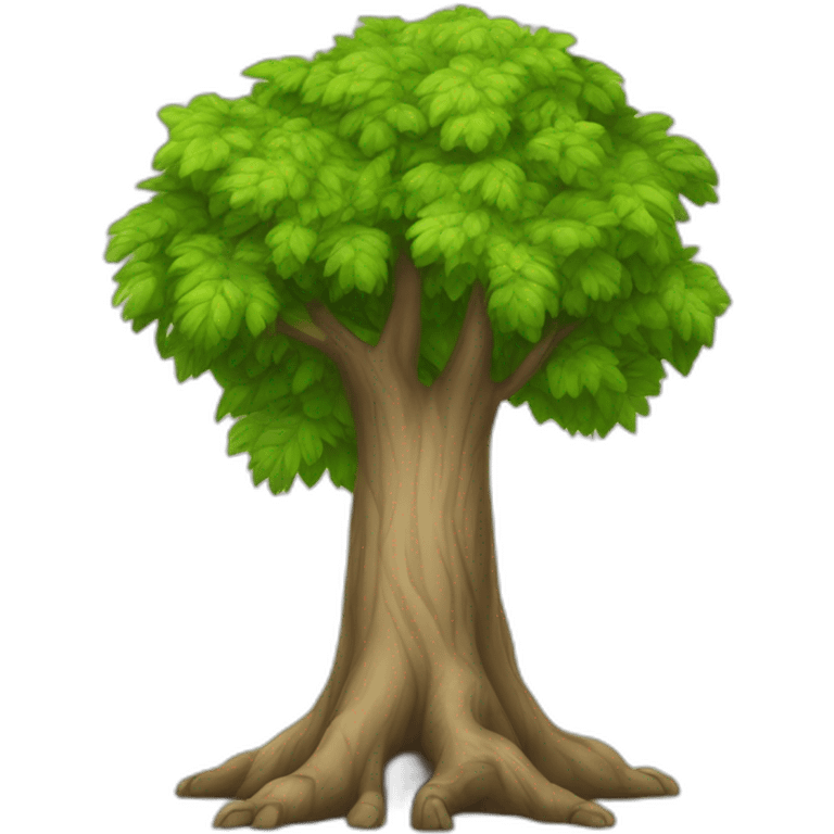 Arbre qui a des pieds humain emoji