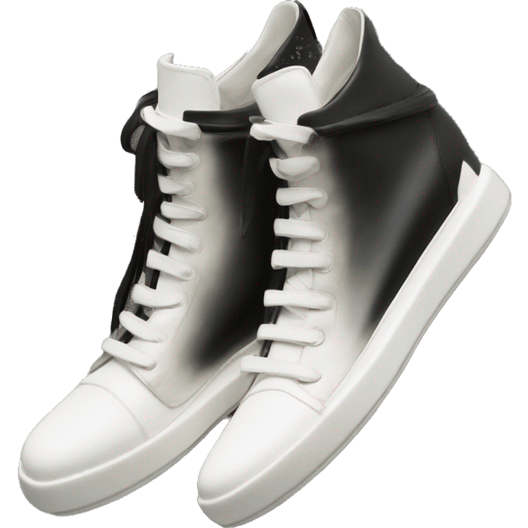 Rick owens geobasket sneaker black emoji