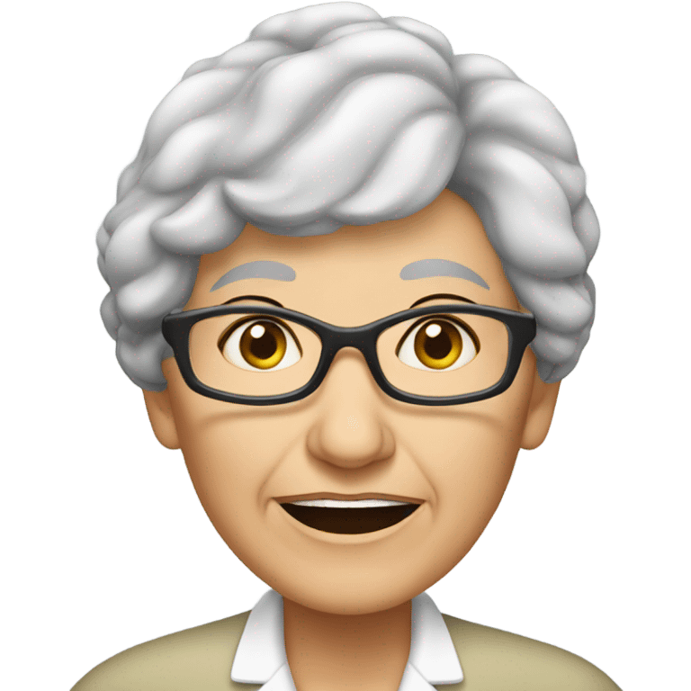  grandma, hearing loss emoji