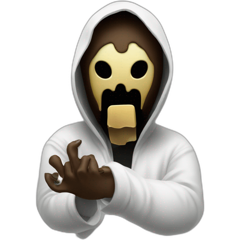 Ghostface with manicure emoji