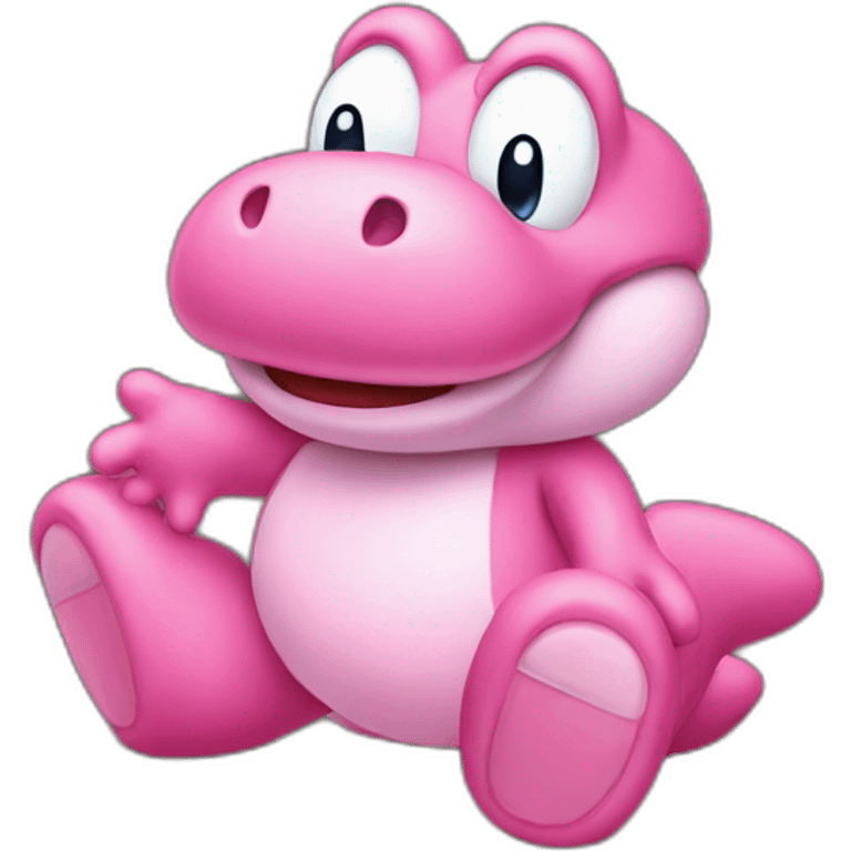 Pink yoshi emoji