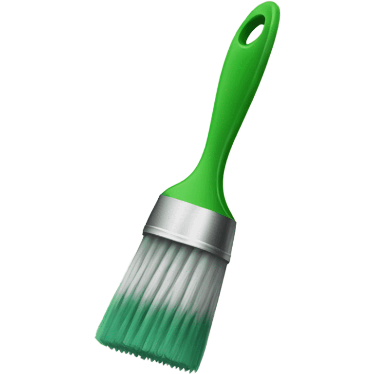 green brush emoji