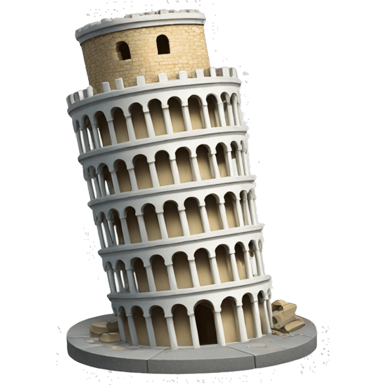 Broken Pisa tower  emoji