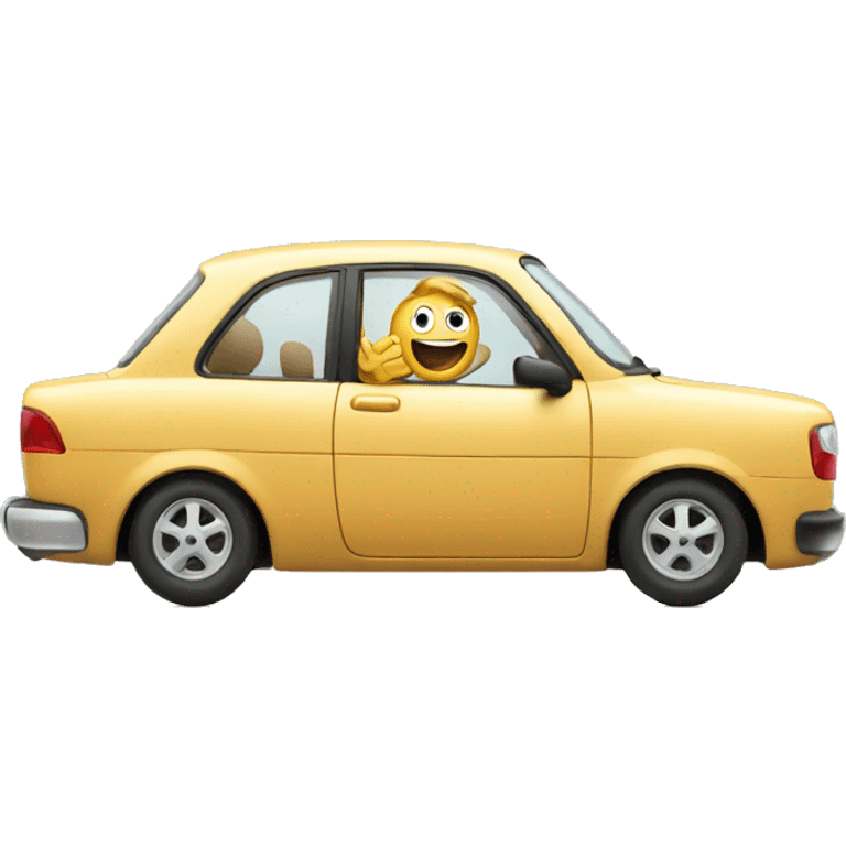 Happy car emoji