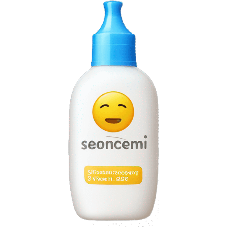 little facial sunscreen bottle emoji