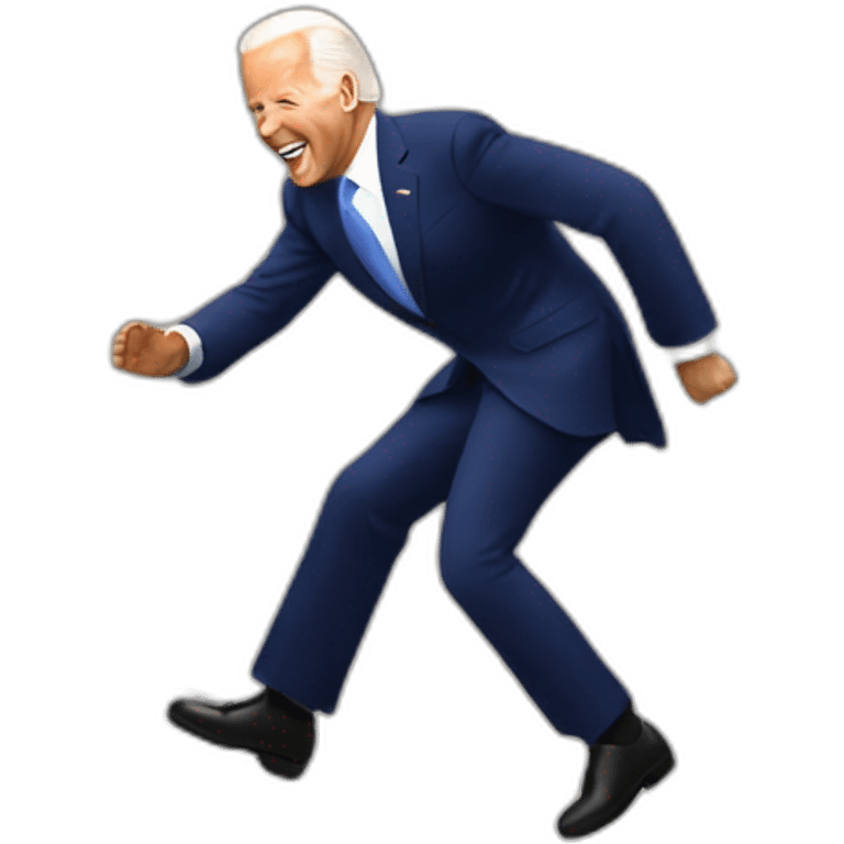 Joe biden falling the stairs emoji