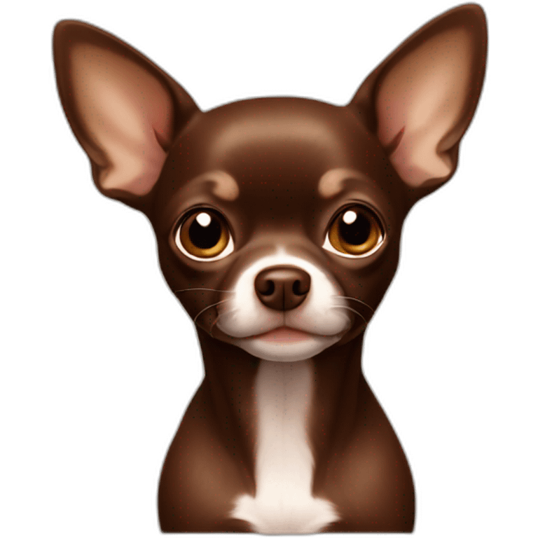 Chocolate Brown Chihuahua emoji