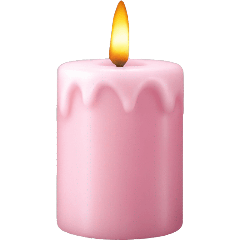 pale pink vintage candle emoji