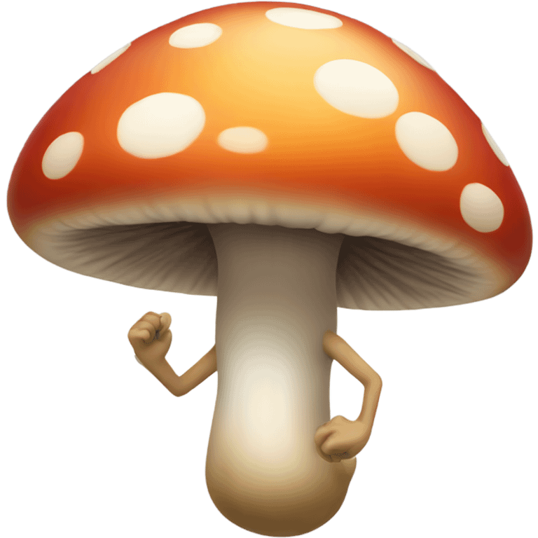 Dancing mushroom emoji