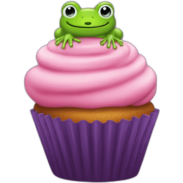 froggy cupcake emoji