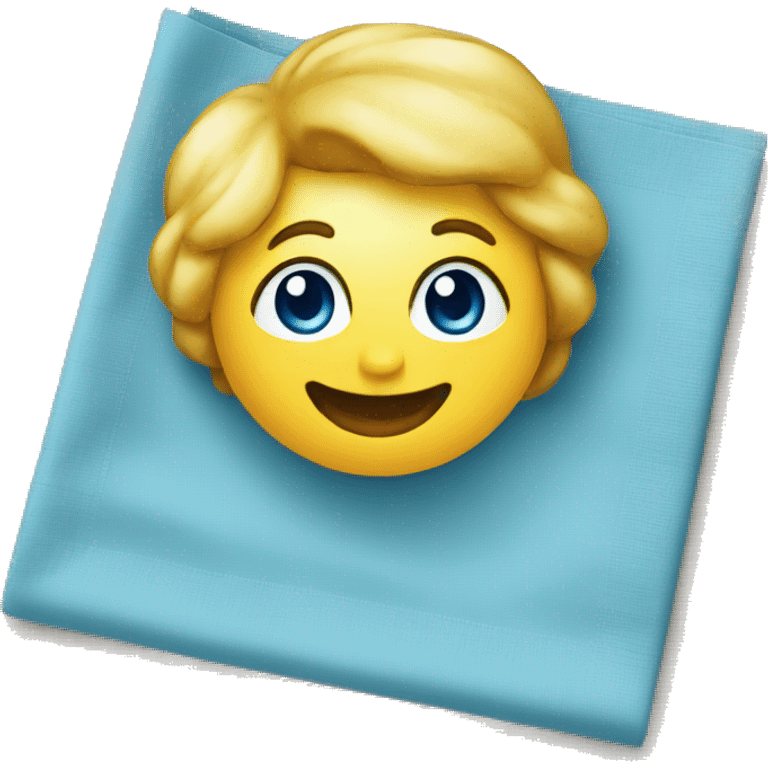 blue napkin  emoji