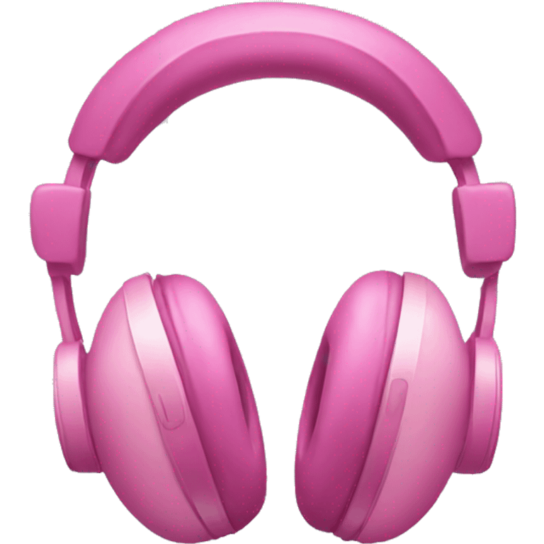 Pink headphones  emoji