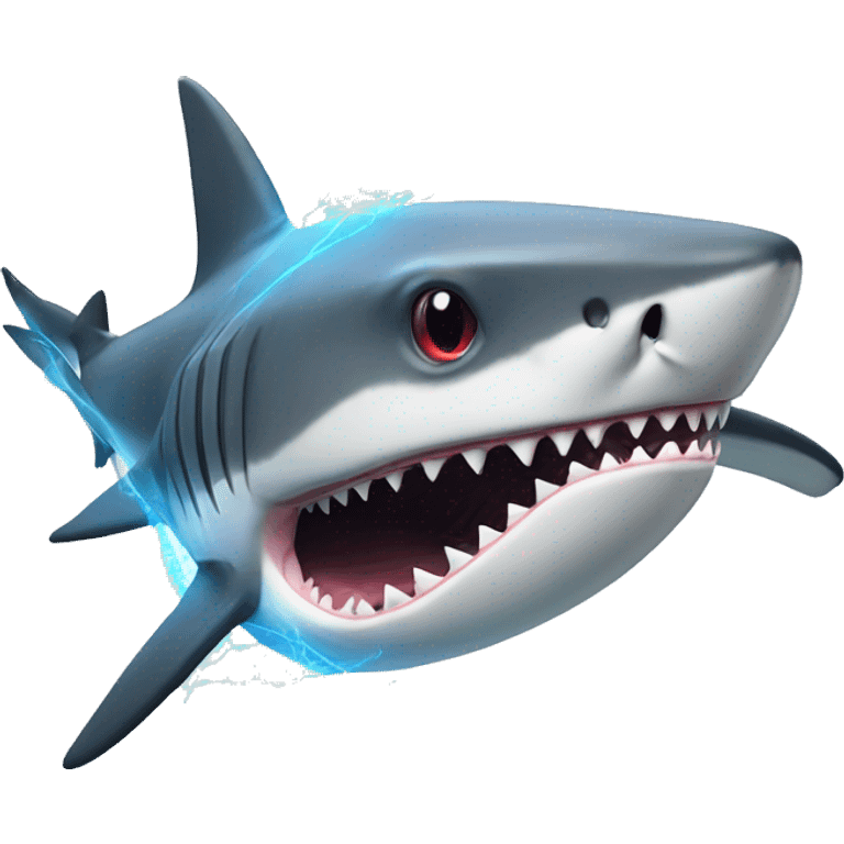 shark with laser beam attached to head  emoji