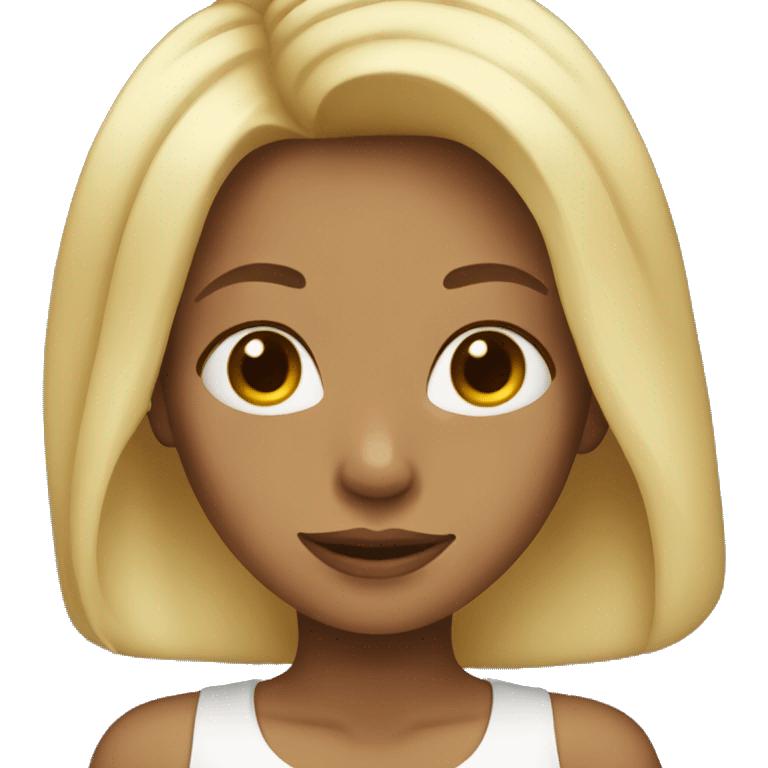 girl with blonde hair emoji