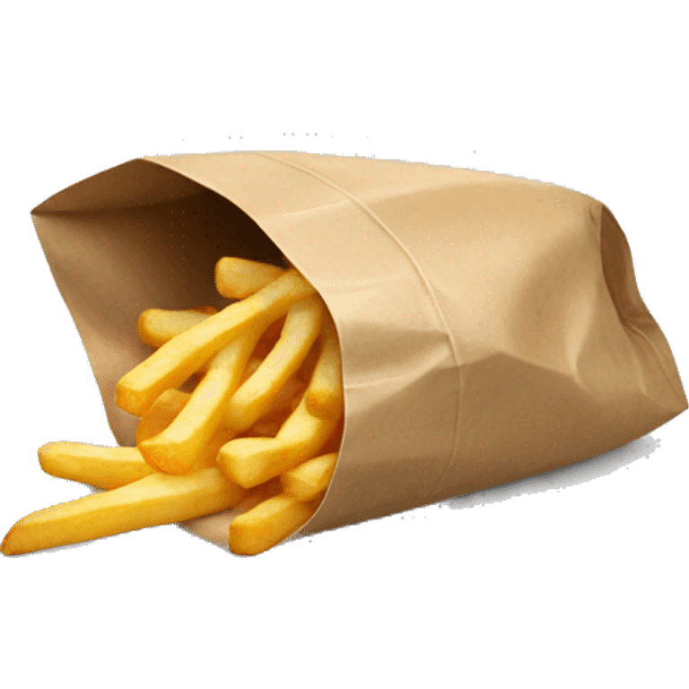 Putting the fries in the bag emoji