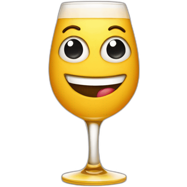 alcoholic, cheerful womanizer emoji