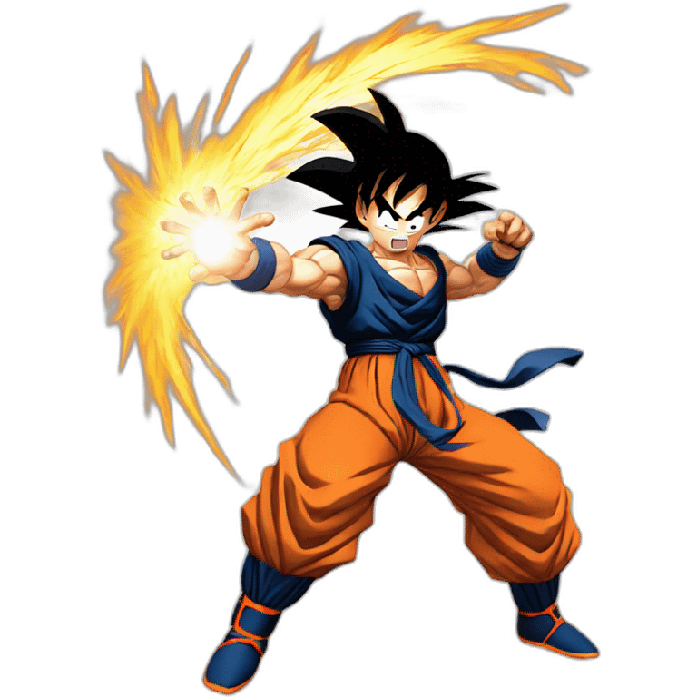 Son Goku make Kamehameha emoji