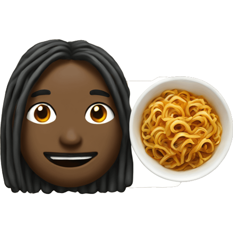 black been sauce noodles emoji