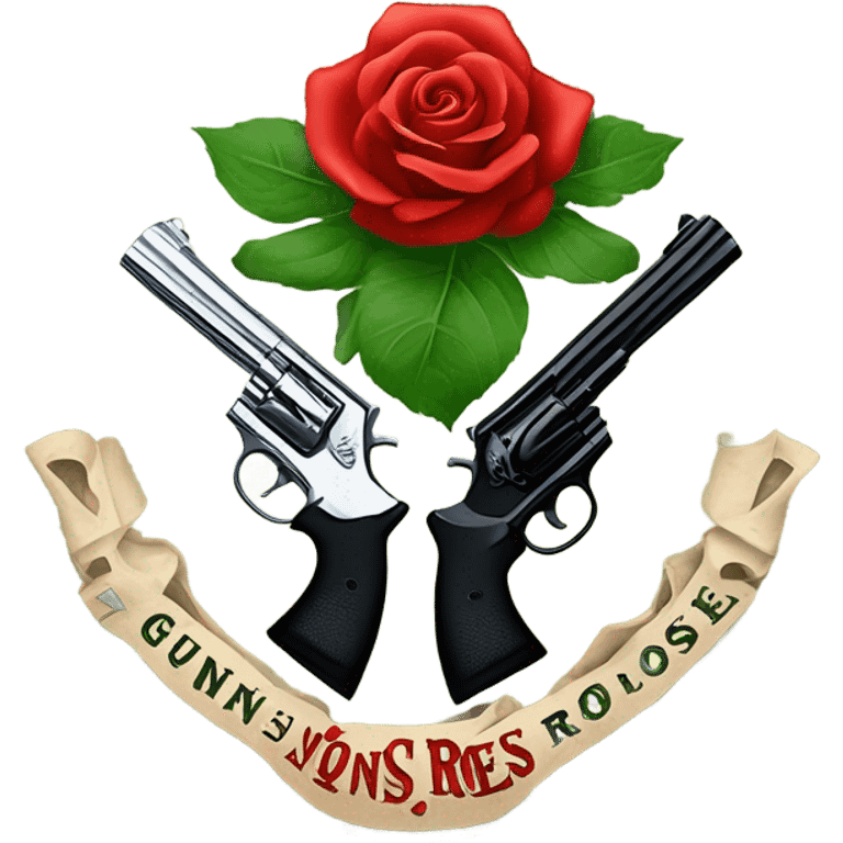 Logo of guns and roses emoji