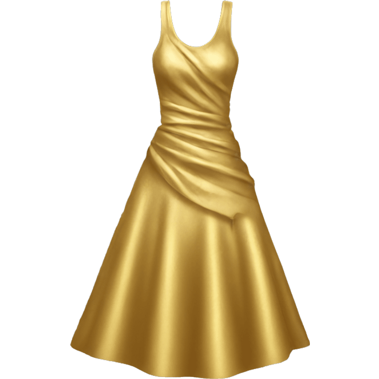 Gold dress emoji