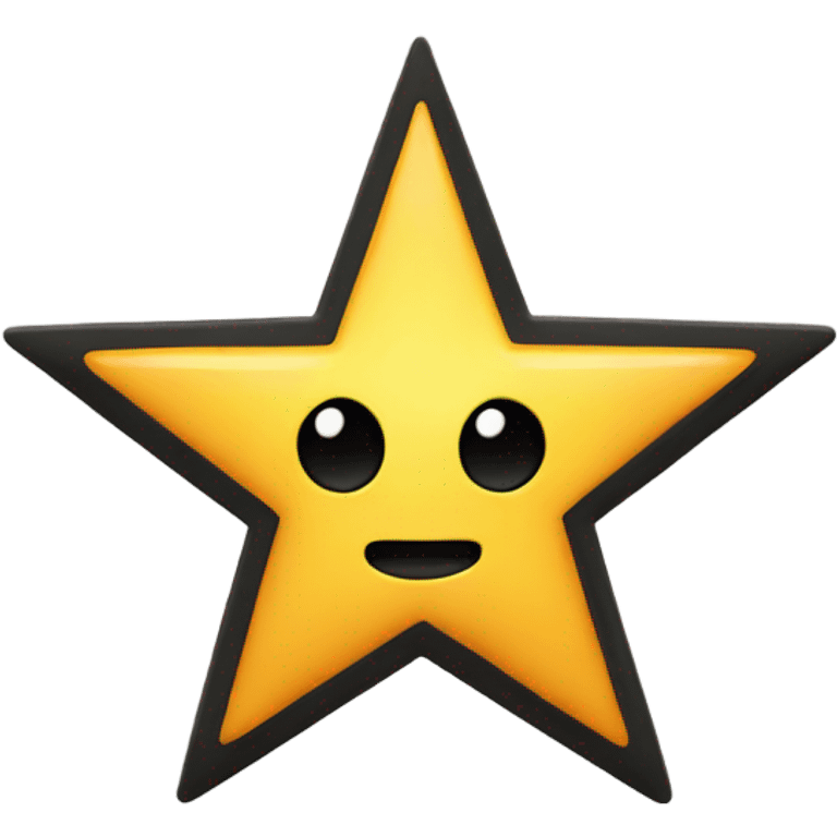 Black star with seven points emoji