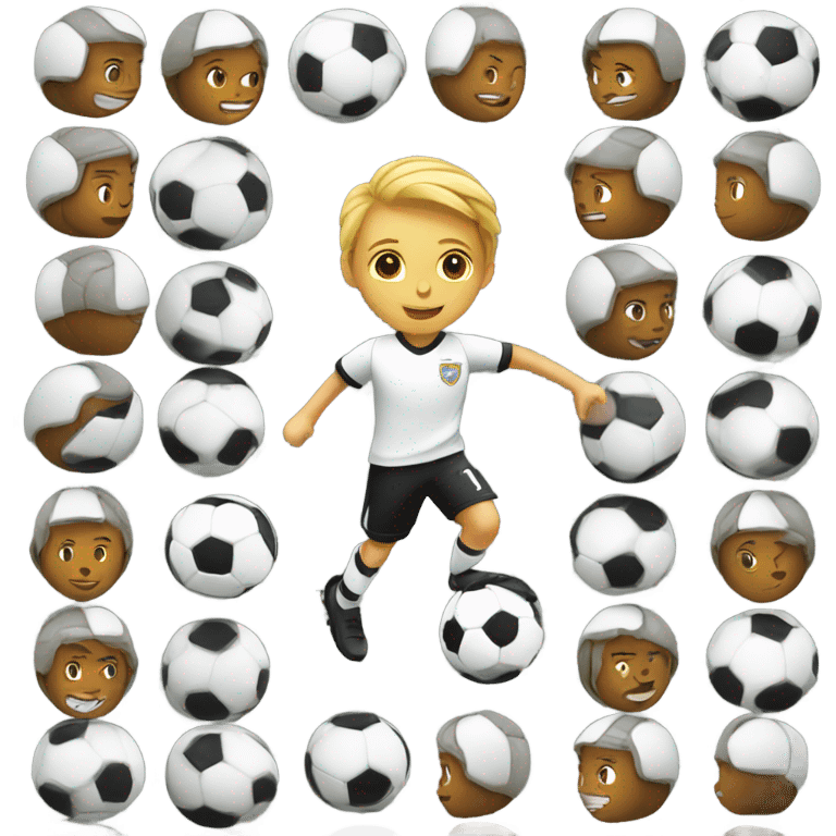 Playing soccer  emoji