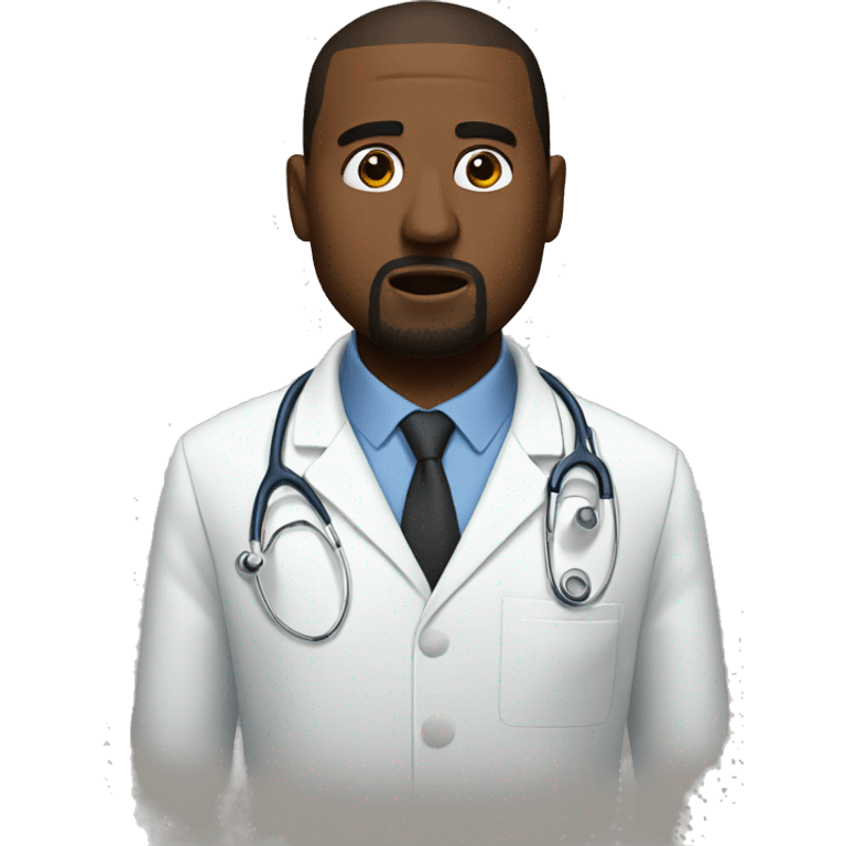 kanye debating doctor emoji