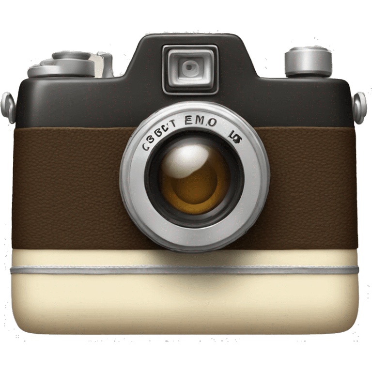 Retro crème camera emoji