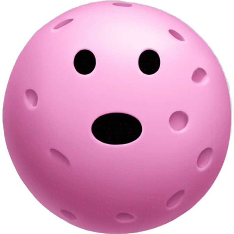 light pink pickle-ball ball, no face emoji