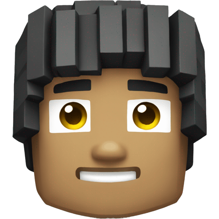 A minecraft player with swag emoji