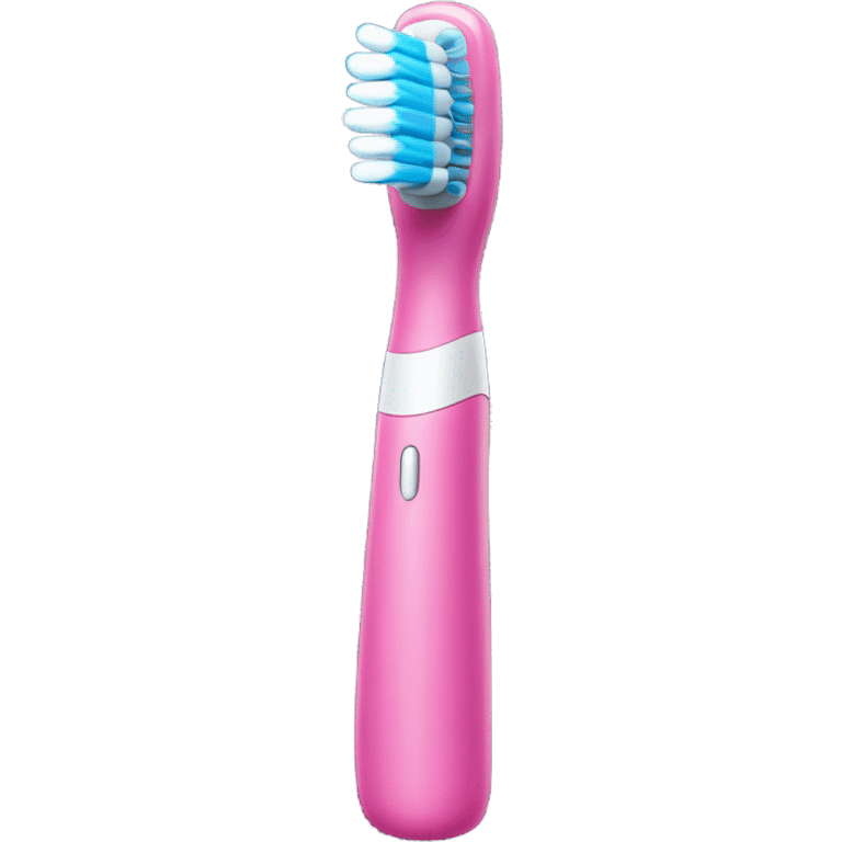 Pink electric toothbrush  emoji