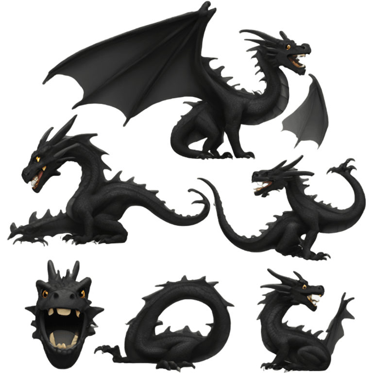 Black dragon  emoji