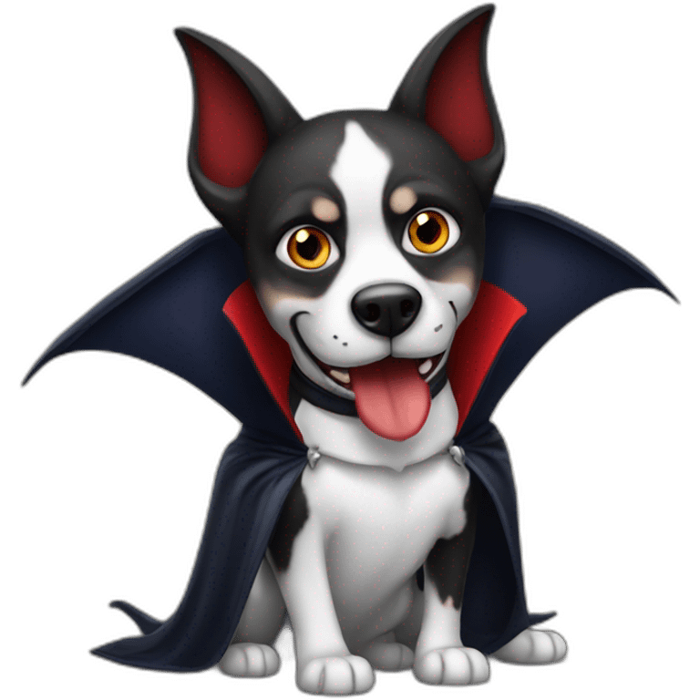 Vampire avec chien emoji