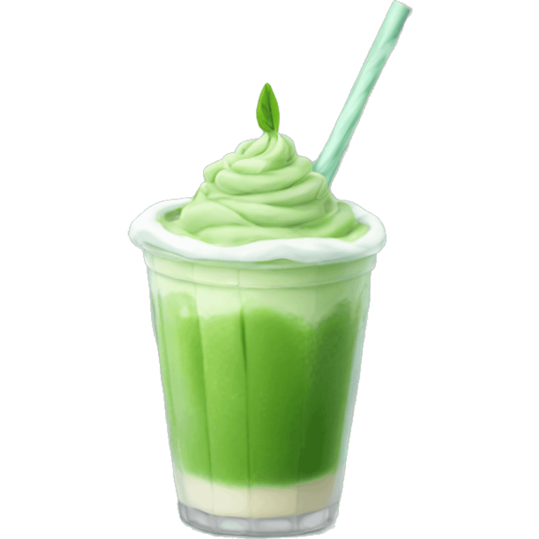 iced matcha latte emoji