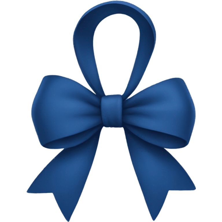 Dark blue bow  emoji