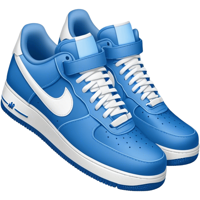 Crip themed air force 1s emoji