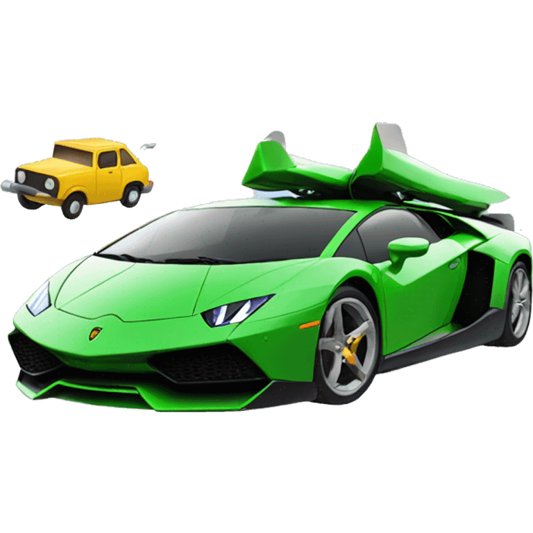 flying car with lamborghini emoji