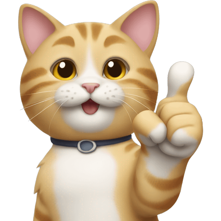 cat giving thumbs up emoji